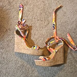 Bamboo Vibrant Sexy Tie Corkscrew Wedges